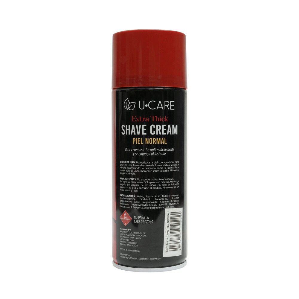 U-Care-Espuma-Afeitar-Extra-Thick-Piel-Sensible-340-grs-imagen-2