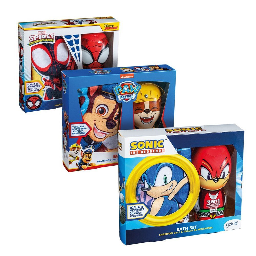 Set-de-Baño-Niño-Variedades-(Shampoo-300ml-+-Toalla)-imagen