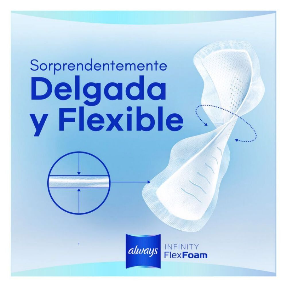 Toalla-Higiénica-Nocturna-Ultradelgada-Infinity-Con-FlexFoam-Tela-Suave-16-Unidades-imagen-4