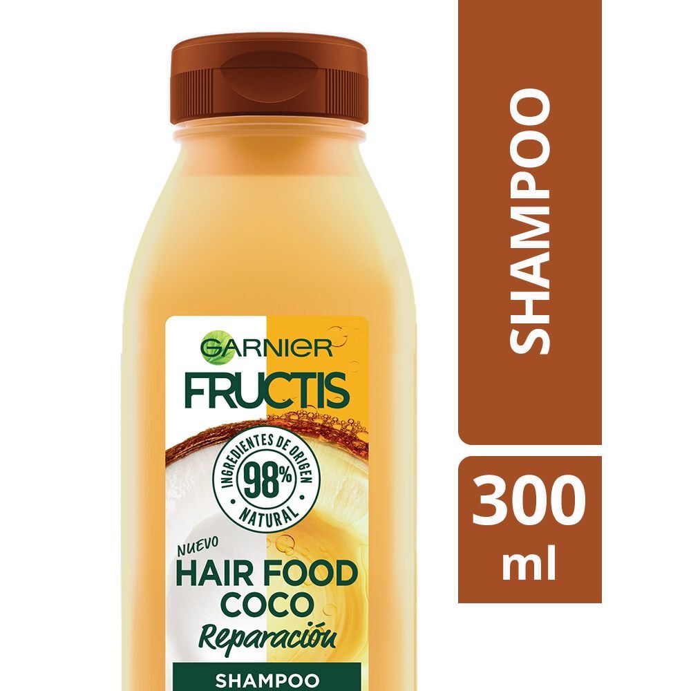 Garnier-Hair-Food-Shampoo-Coco-Reparación-Cabello-Dañado-300-mL-imagen-1