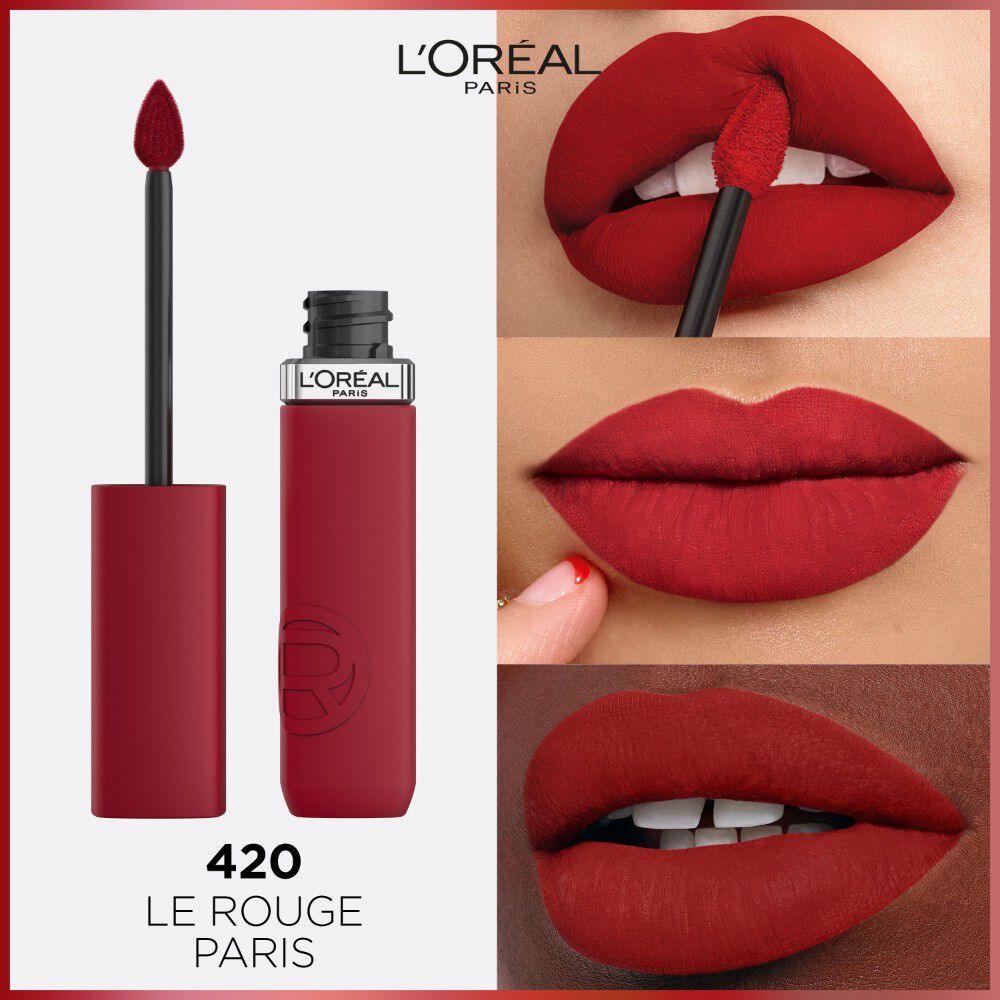 Labial-Líquido-Infallible-Le-Matte-Resistance-420-Le-Rougre-Paris-2.7ml-imagen-3