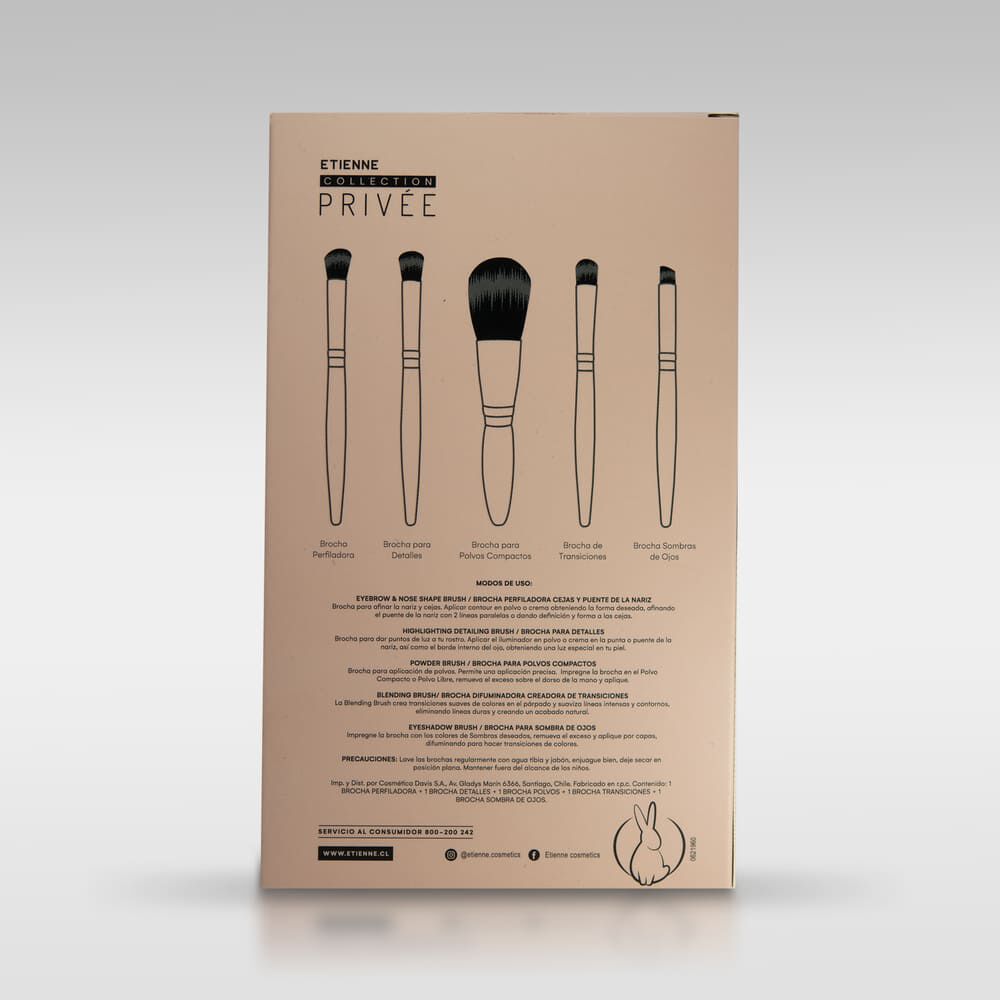 Privee-Set-Pinceles-Y-Brochas-X-5-imagen-2