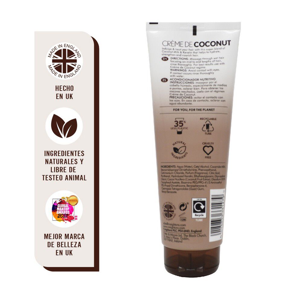 Acondicionador-Hidratante-Creme-De-Coconut-&-Keratin-Moisturising-250-ml-imagen-2