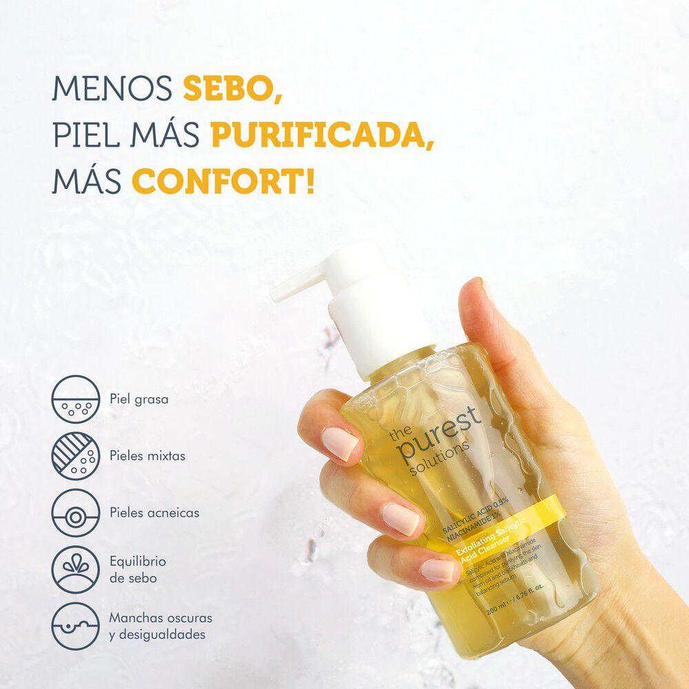 Limpiador-Exfoliante.--Ácido-Salicílico-0,5%-Ácido-Salicílico,-1%-Niacinamida-200ml-imagen-3