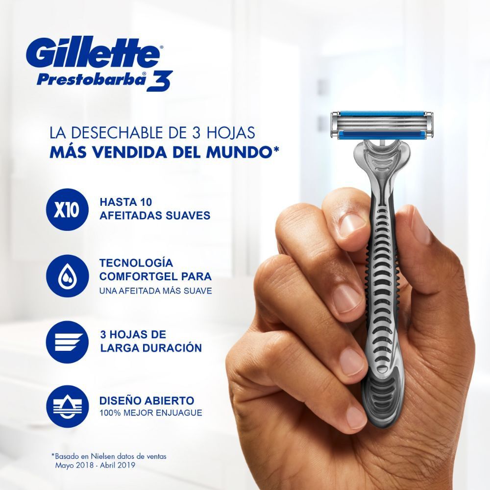 Máquinas-para-afeitar-Prestobarba3-8-Unidades-imagen-4