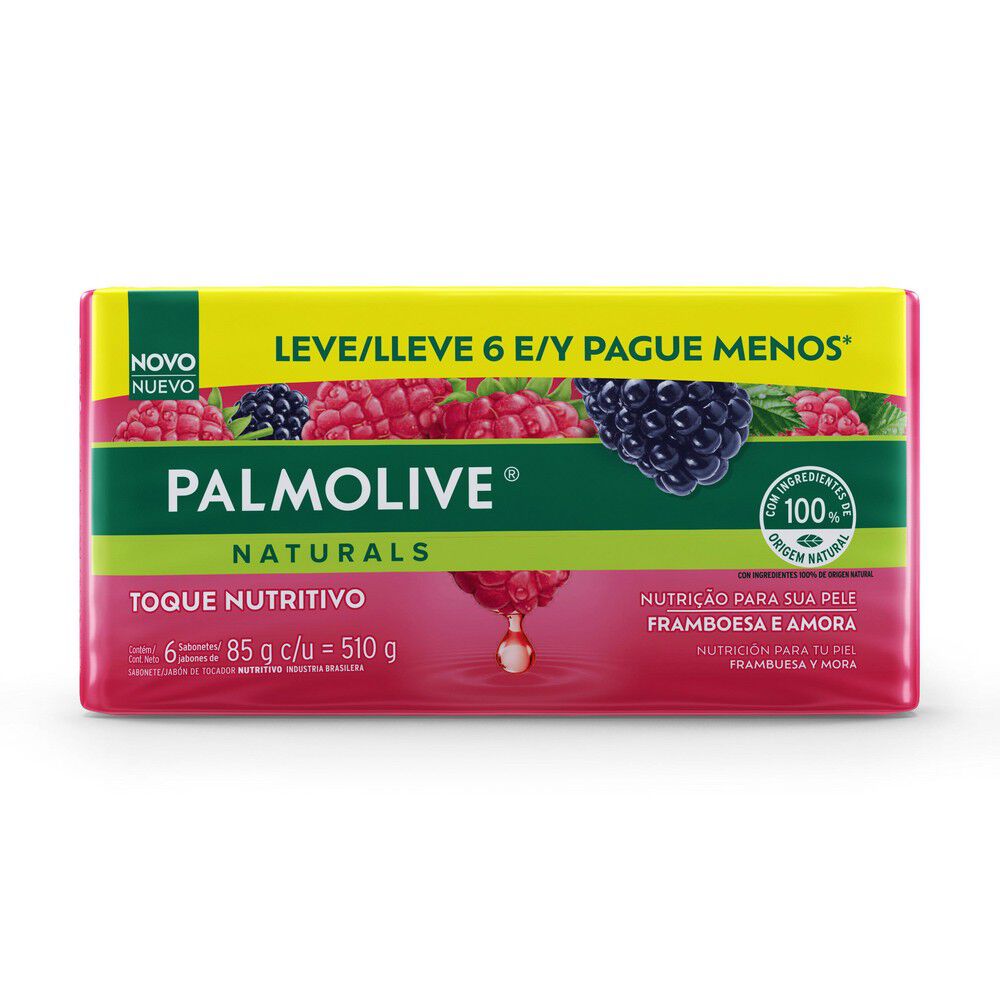 Jabón-de-tocador-Palmolive®-Naturals-Frambuesa-y-Mora-85-g-6-unidades-imagen-2