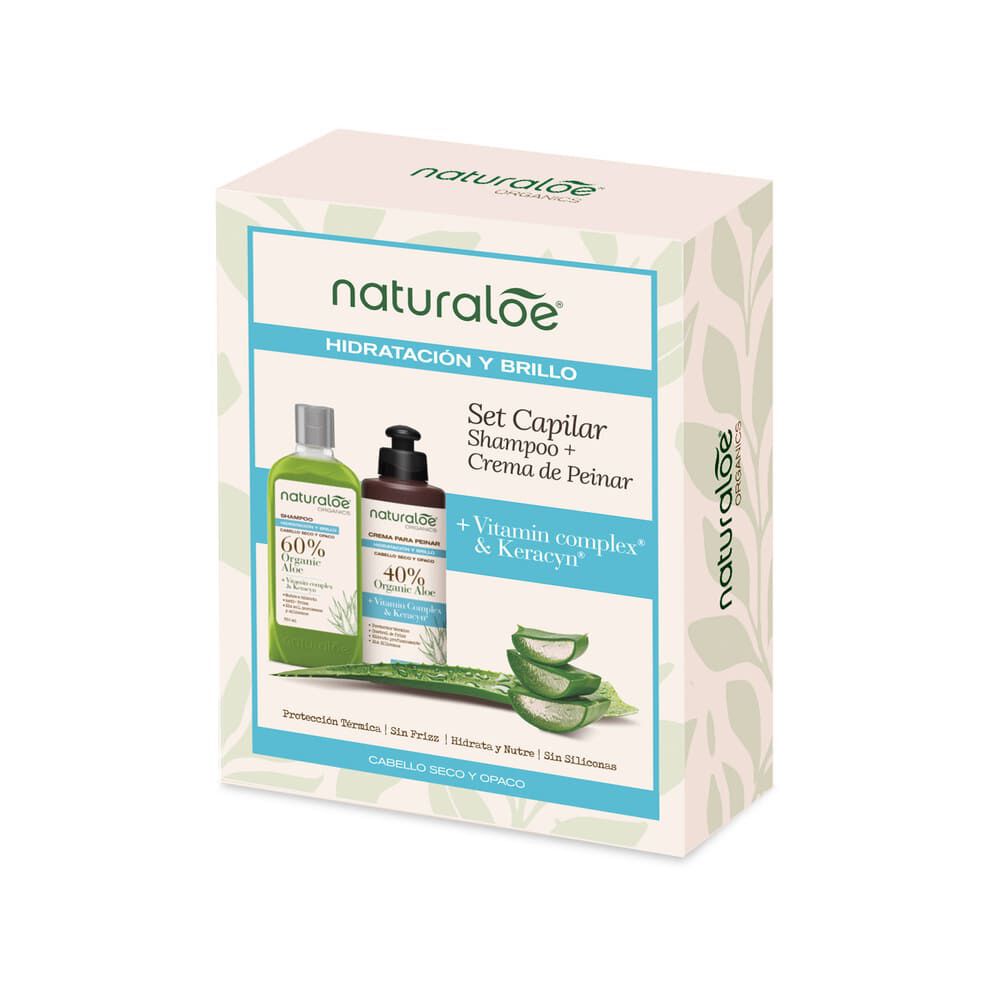 Set-Naturaloe-Cabello-Hidrataci&oacute;n-Y-Brillo-Shampoo-350-Ml-+-Crema-De-Peinar-250-Ml-imagen-3