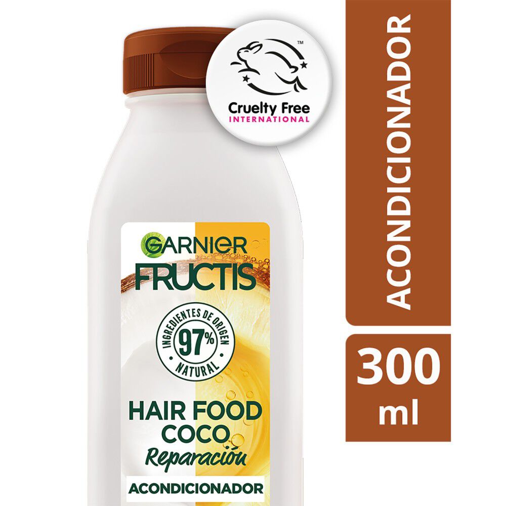 Garnier-Hair-Food-Acondicionador-Coco-Reparación-Cabello-Dañado-300-mL-imagen-1