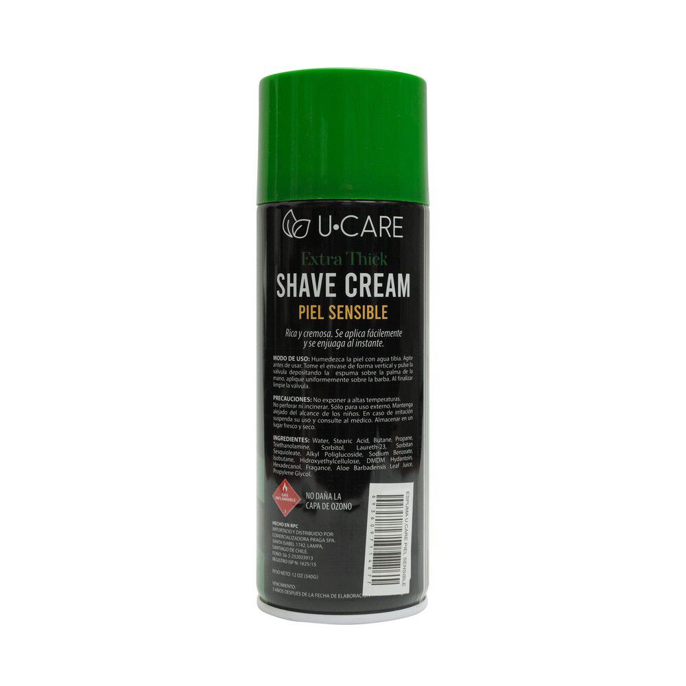 U-Care-Espuma-Afeitar-Extra-Thick-Piel-Normal-340-grs-imagen-2