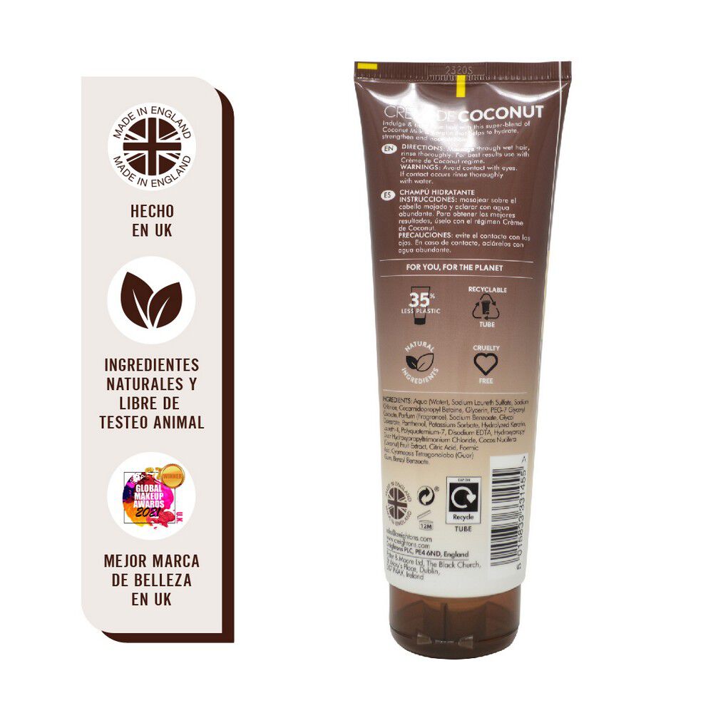 Shampoo-Hidratante-Creme-De-Coconut-&-Keratin-Moisturising-250-ml-imagen-2