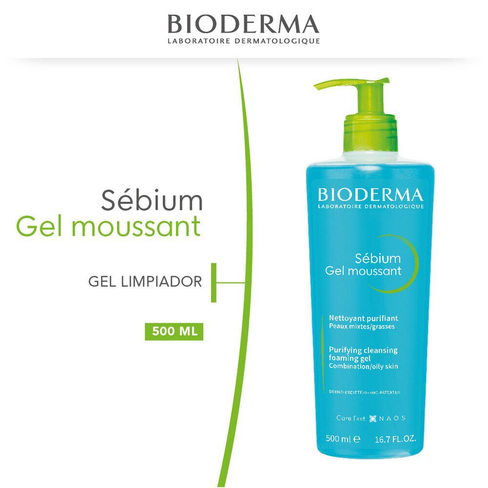 Sebium-Gel-Moussant-Gel-Limpiador-Suave-Para-Pieles-Grasas-Mixtas-O-con-Tendencia-Acn&eacute;ica-500-mL-imagen-1