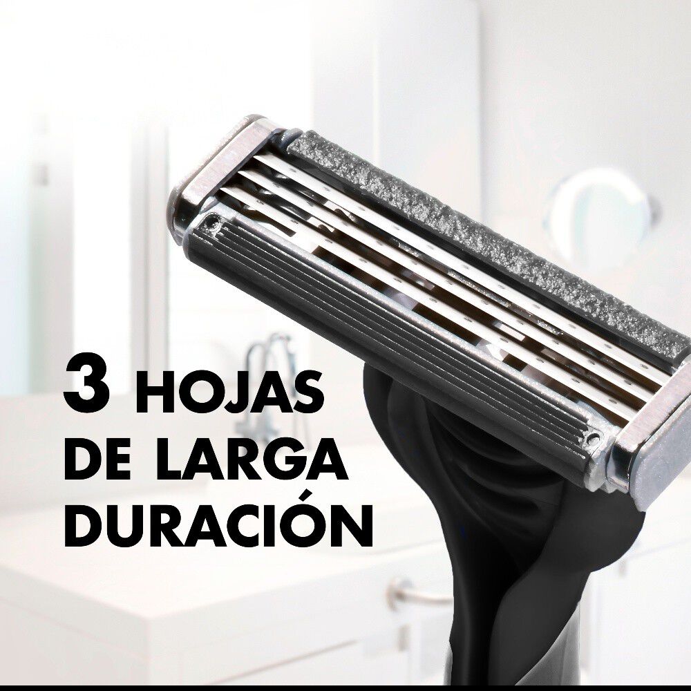 Máquina-de-Afeitar-Prestobarba-3-Carbono-con-Carbón-Activado-4-Und-imagen-5