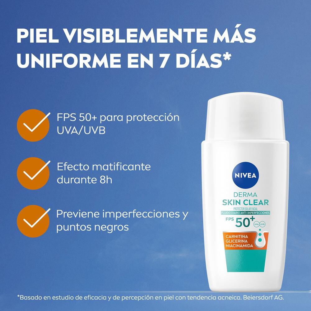 Derma-Skin-Clear-Protector-Solar-Facial-Fluido-Diario-Anti-Imperfecciones-Fps-50+-40Ml-imagen-2