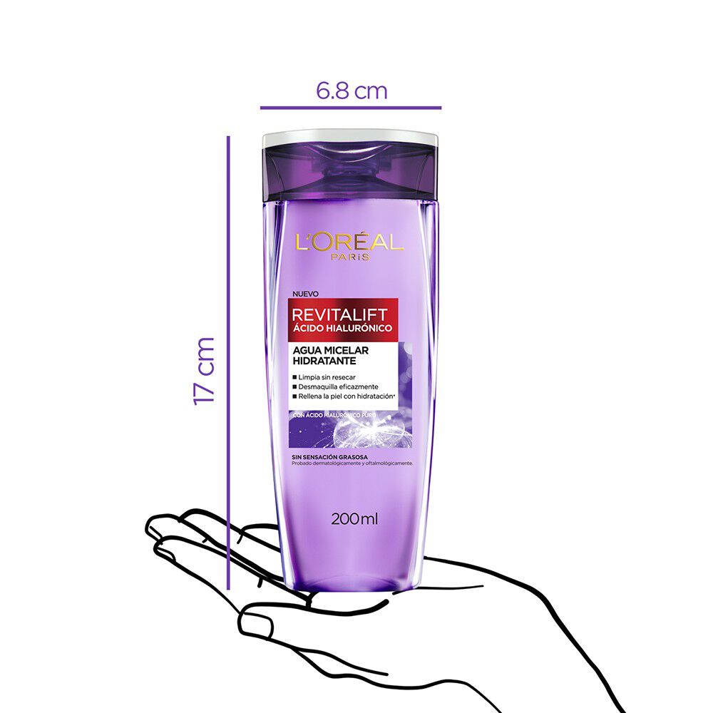 Revitalift-Ácido-Hialurónico-Agua-Micelar-Hidratante-Sin-Sensación-Grasosa-200-mL-imagen-4