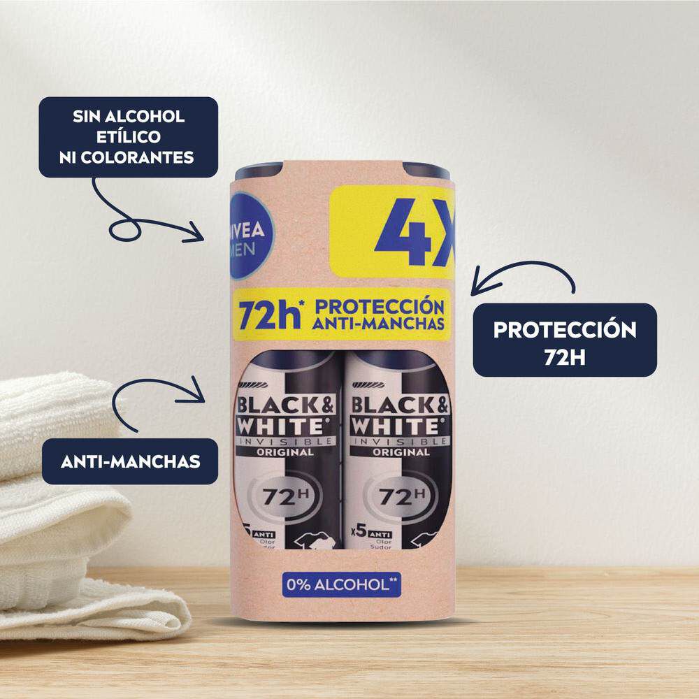 Pack-4-Antitranspirantes-Invisible-Black&White-48Hrs-150-mL-imagen-3