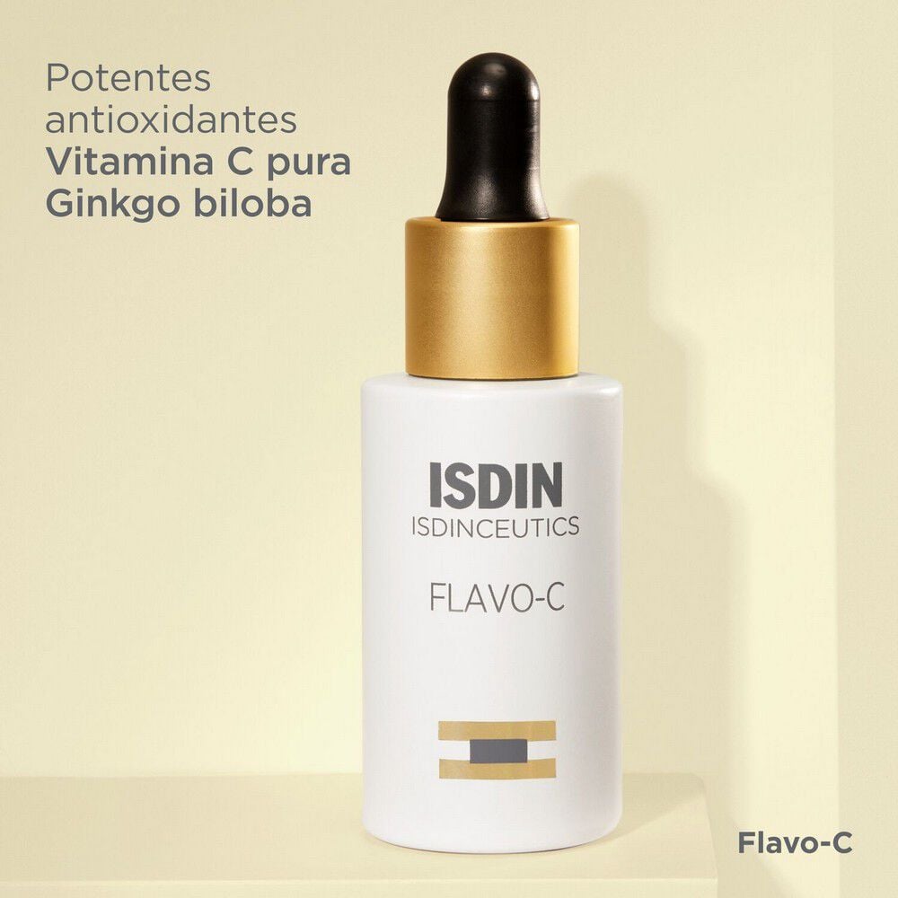 Isdinceutics-Flavo-C-Serum-Antioxidante-con-Vitamina-C-y-Ginkgo-Biloba-30-mL-imagen-2