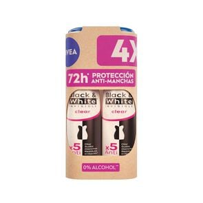 Pack-4-Antitranspirantes-Black&White-Clear-48Hrs-150-mL-imagen