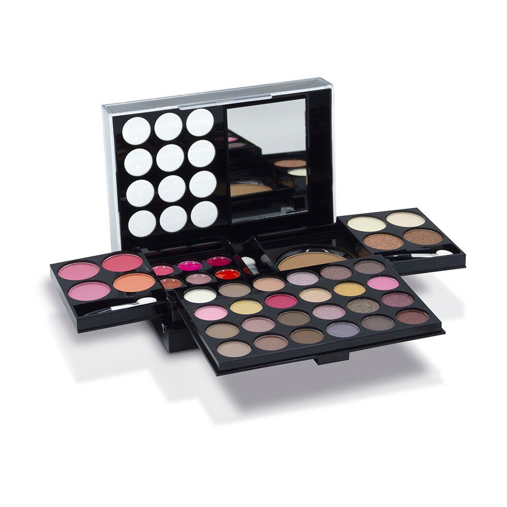 Paleta-Sombras-X28-+-Rubores-X4-+-Lipgloss-X6-+-Polvo-Compacto-X1-+-Delineador-de-Labios-x1-imagen-1