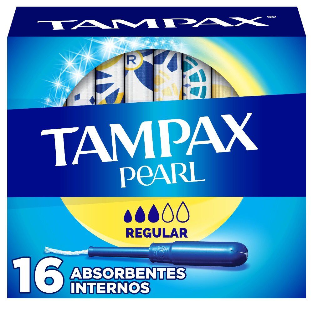 Tampón-Pearl-Regular-con-Aplicador-Flujo-Leve-a-Moderado-16-Unidades-imagen-1
