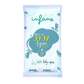 Infans-Water-Baby-Wipes-Toallitas-Humedas-P/Bebe-De-Agua-Hipoalergenica-30-Und.-imagen