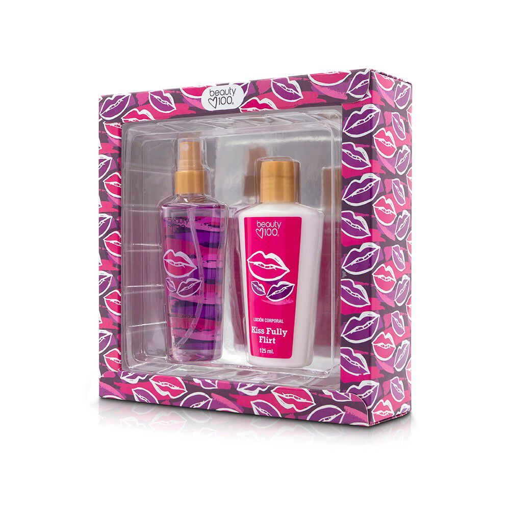 Body-Mist-Kiss-Fully-Flirt-125-mL-+-Body-Lotion-125-mL-imagen-2