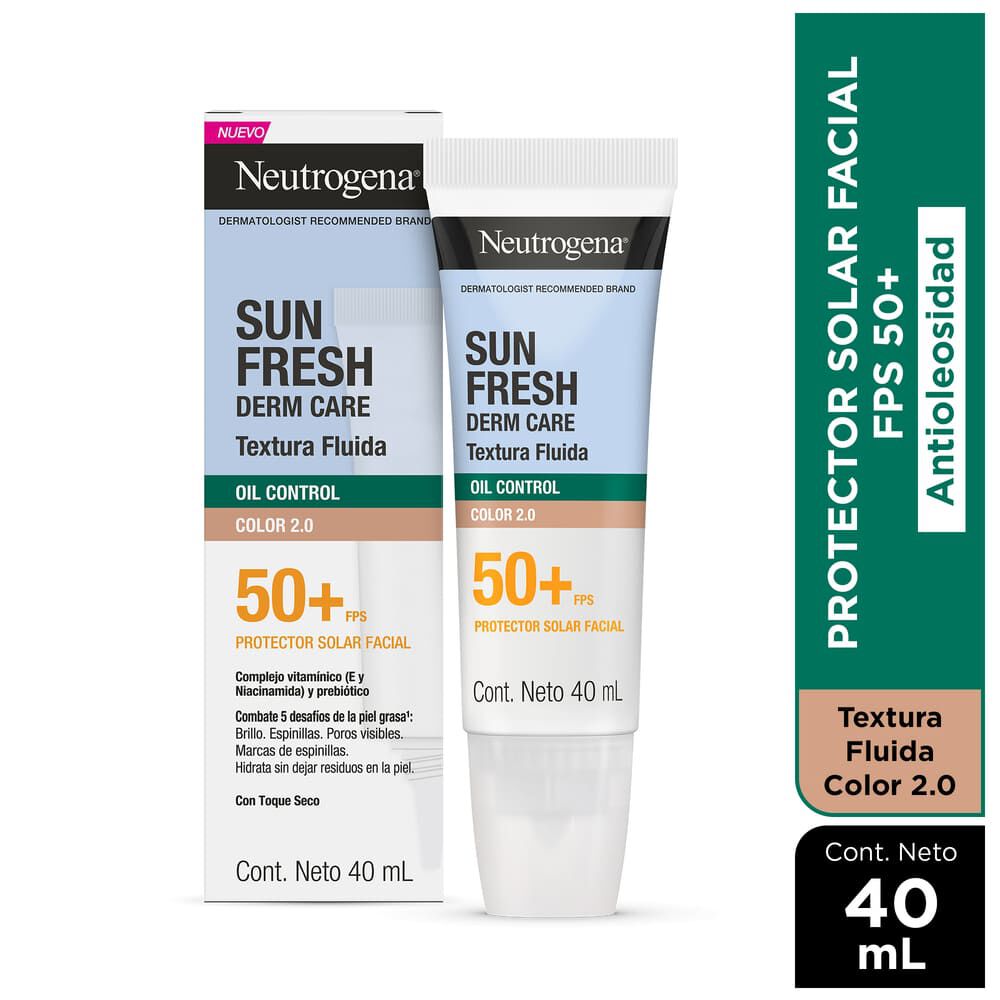 Protector-Solar-Facial-Neutrogena-Sun-Fresh-Oil-Control-Fluido-Color-2.0-FPS-50+-40-mL-imagen-1