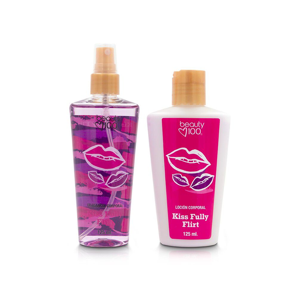 Body-Mist-Kiss-Fully-Flirt-125-mL-+-Body-Lotion-125-mL-imagen-3